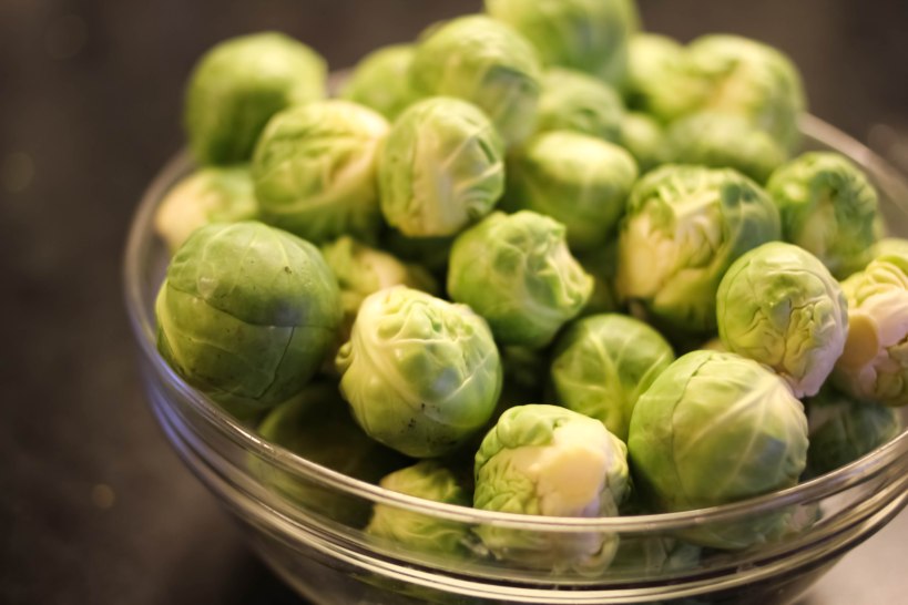 Brussels sprouts trimmed