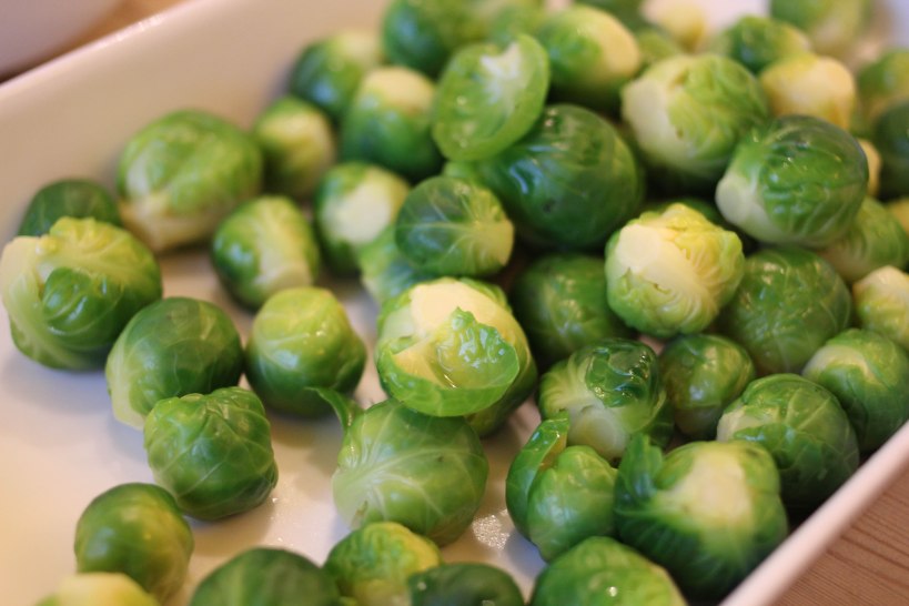 Boiled brussels sprouts
